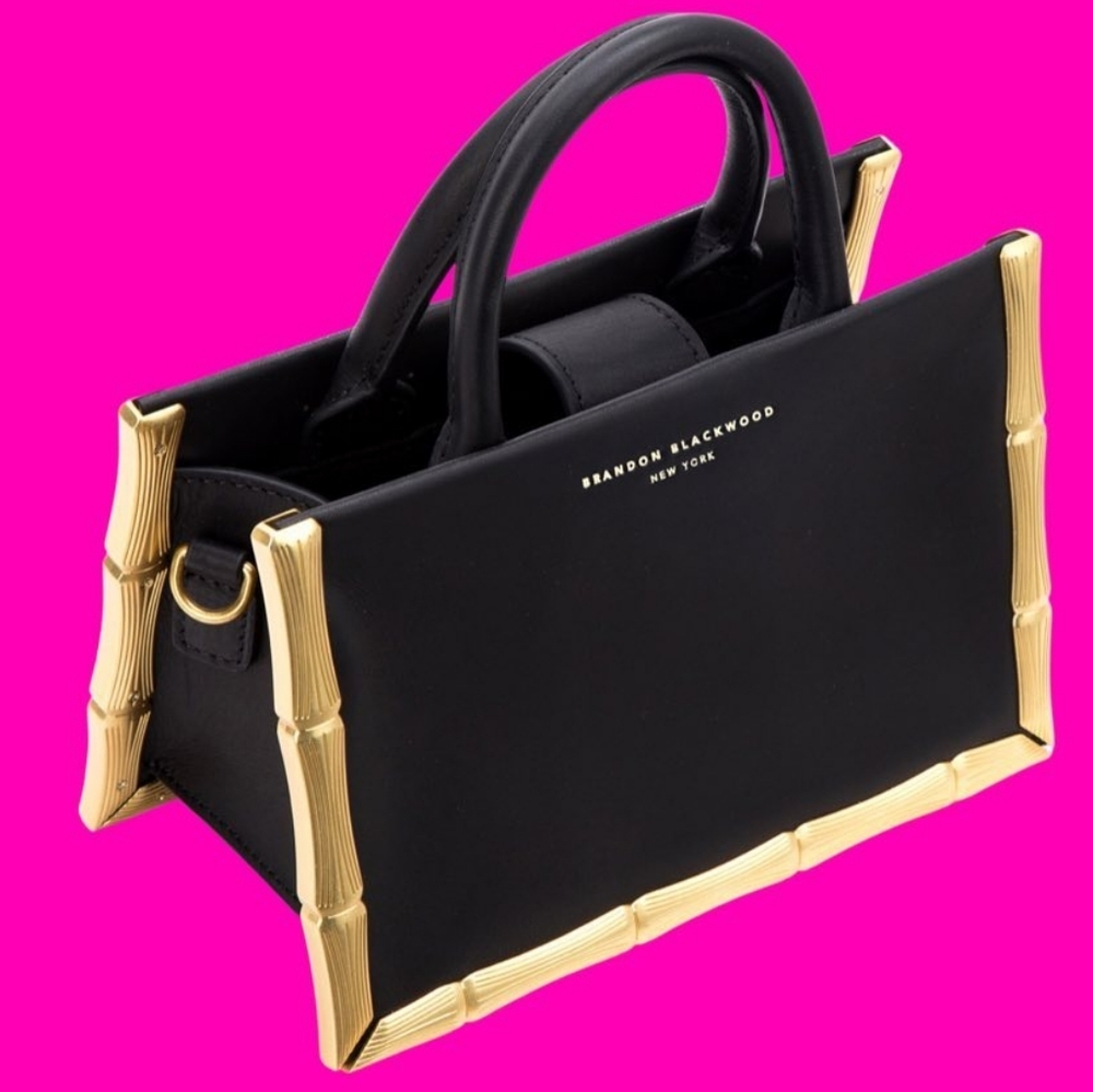 Brand new Brandon Blackwood Mini Bamboo Purse